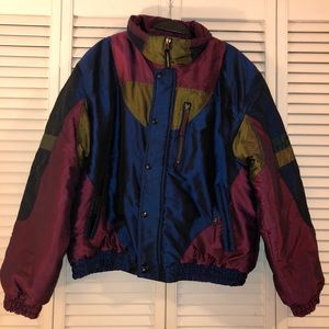 Vintage Color-Block Jacket